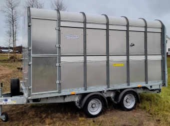 Ifor Williams Trailer Boskapsvagn/multitrailer vrigt IforWilliams Modell DP120 Nypris ca 157 000 kr + moms
Modell DP120 12x6 boggie, 3500kg
Standardgolv
Fullhjdsavdelare
Dem-/monteringskit verbyggnad
4 st dubbhjul 13"
180 cm aluramp inkl. hllare och stdben
---------------------------------------------
Totallngdt514 cm
Totalbreddt203 cm
Totalhjdt259 cm
ByggnadstyptHgbyggt
Egenviktt1150 kg
Min. tot. vikt: 2700 kg
Max. tot. vikt: 3500 kg
Lastvikt: 2425 kg
Dckt195/60R12C