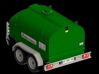 NY CASHELS COMBI BOWSER Övrigt CASHELS COMBI BOWSER Diesel och AdBlue (DEF) 

ADR-certifierad IBC (Intermediate Bulk Container) - tillverkad av 4 mm mjukt stål och trycktestad.

IBC:n är omgiven av en invallning för att förhindra spill om IBC:n mot förmodan skulle läcka.

AdBlue-tanken i rostfritt stål är säkert innesluten i ett skåp av mjukt stål och monterad på enhetens framsida.

Påfyllningspunkt, övertrycksventil och mätsticka under en gångjärnsförsedd, låsbar lucka.

Luckan är helt avtagbar för att möjliggöra regelbunden inspektion av bowserns insida.

Dieseltankningssystem - 12 V DC bränslepump (flödeshastighet 55 lpm), 3-siffrig flödesmätare, 6 m tryckslang.

AdBlue-tankningssystem - 12 V DC AdBlue-pump (flöde 40 lpm), flödesmätare, AdBlue-tankningsslang och munstycke.

Utrustad med en brandsläckare inom buntområdet.

Galvaniserat chassi och stänkskärmar.