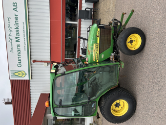 JOHN DEERE 4100 KOMPAKTTRAKTOR John Deere 4100 KOMPAKTTRAKTOR 20 HK, 3-CYLINDRIG YANMAR DIESEL
4WD / FYRHJULSDRIFT
HYDROSTATISK TRANSMISSION
SERVOSTYRNING
HYDRAULIK
HYDRAULUTTAG OCH ELUTTAG FRAM ÄR MONTERADE
3-PUNKTSLYFT, KATEGORI I
KRAFTUTTAG BAK, 540 RPM
MITT-PTO 2100 RPM
DIFFERENTIALSPÄRR
SLUTEN HYTT
VÄRME
VINDRUTETORKARE
ARBETSBELYSNING
INDUSTRIDÄCK
FRONTLYFT/DRAG

MNR 81817
...
PRIS EXKL. MOMS: 89.000:-
...
Vi reserverar oss för felskrivning. Kontakta alltid oss innan du åker och tittar, så vi kan säkerställa att maskinen finns på plats.
